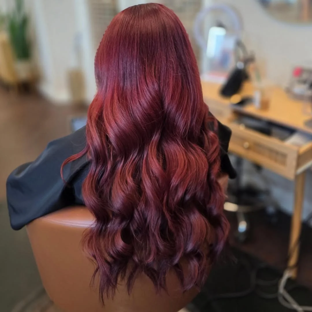 Deep red waves